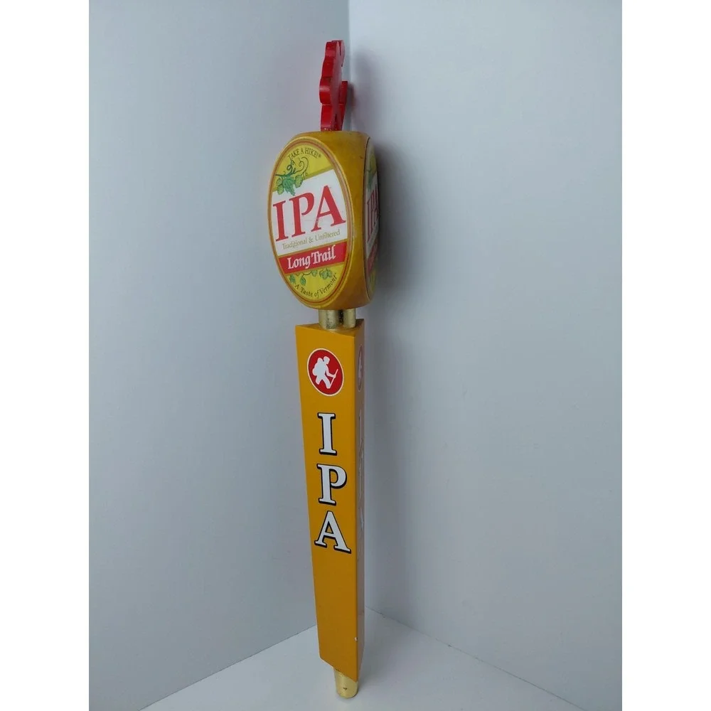 Long Trail Brewing Co. IPA Tap Handle Vermont Figurative‎ Hiker Beer BAR Mancave
